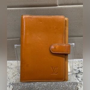 Louis Vuitton Rare Limited Vachetta Nomade Leather Small Ring Agenda PM with COA